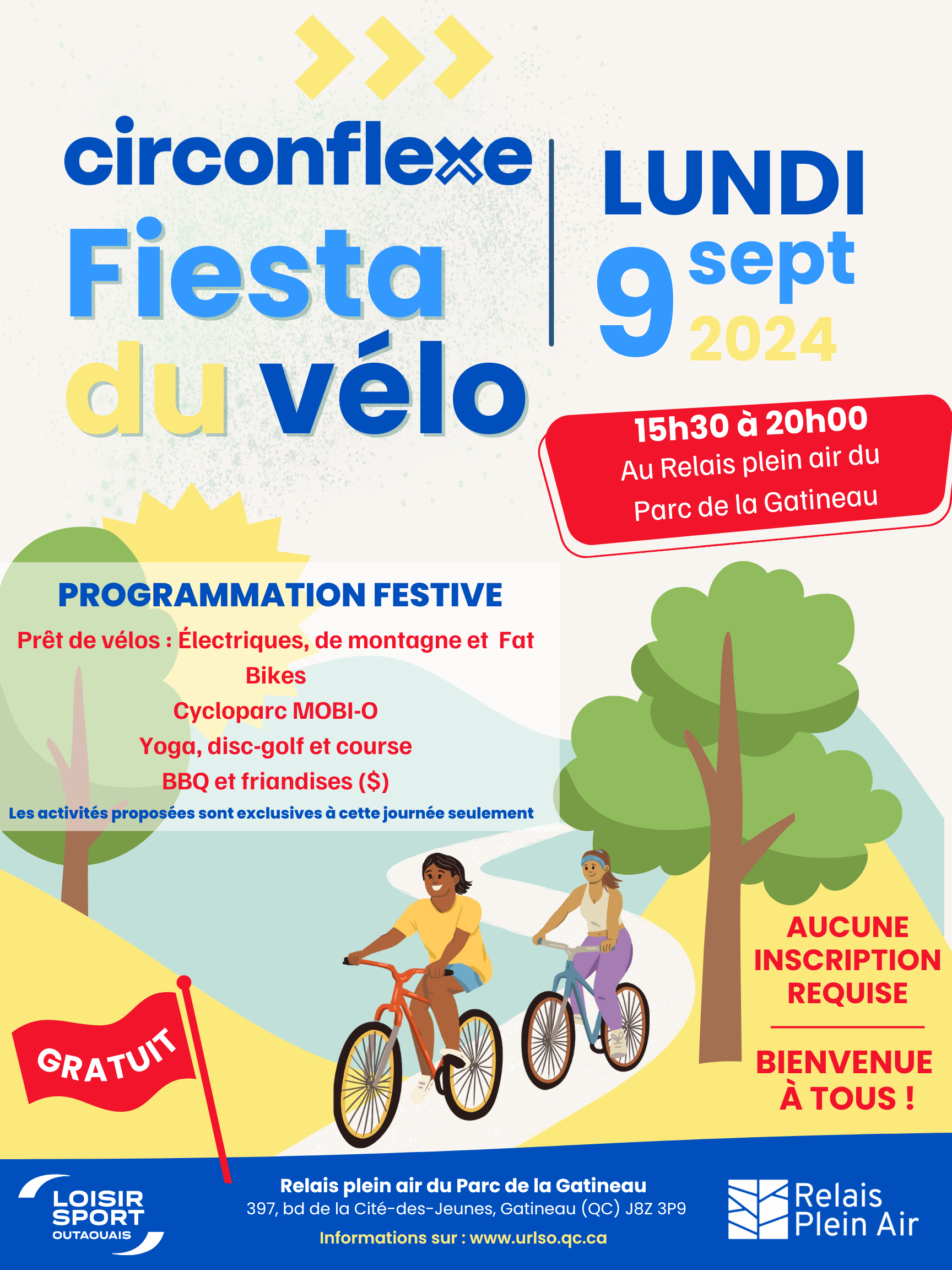 Fiesta vélo pour tous avec circonflexe